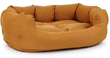 Mypado Fancy Mono Hundebett auch orthopädisch L Visco Schaumstoff Senfgelb