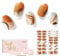 NAILOG Semi Cured Gel Nail Strips, 34 pcs Salon-Quality Gel Nail Stickers, Long Lasting Nail Wraps for Women with Soft Gel Finish, Maze
