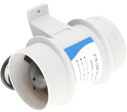 7,6 Cm Inline-Bilgengebläse für Marineboote, 12 V, Elektrisches Inline-Bilgengebläse, 145 CFM, für Yachten, Boote, Luftzirkulation + blower boot