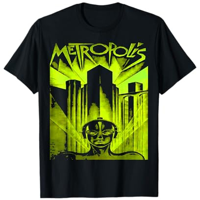 Vintage Nerdy Metrópolis Ciencia Ficción Cine Maestro Geek Camiseta