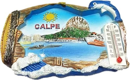Calpe Valencia España imán nevera nevera imán decoración pegatina recuerdo resina artesanía cocina pizarra blanca