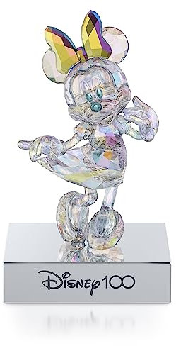 Swarovski Disney100 Minnie Mouse, Disney-Figur aus Mehrfarbigem, Strahlendem Swarovski Kristall