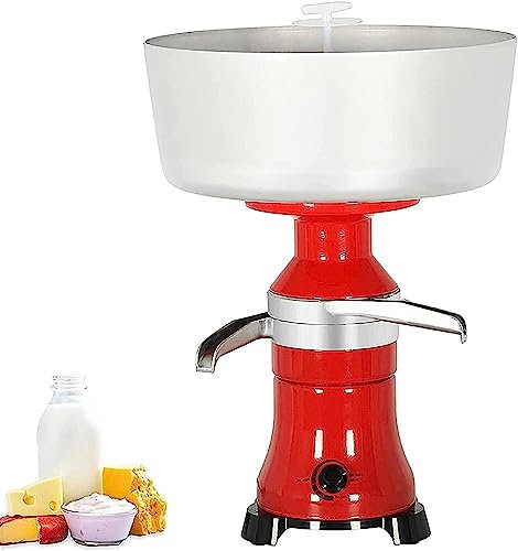 HACSYP Separador de Leche Separador centrífugo de Leche, Fabricante centrífugo de Crema 80L/H, Separador centrífugo de batido eléctrico, Perfecto for la Familia de Granjas lecheras