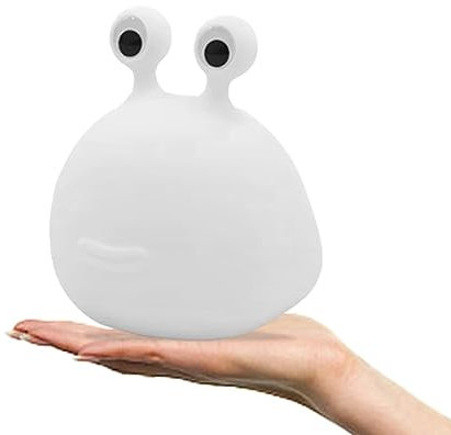 Kikuo Nachtlicht aus Silikon Kinder, Niedliche Schnecke Nachtlicht, Kinder Touch Control Lichter, USB wiederaufladbare tragbar Nachtlichts für Baby Kinders Schlafzimmer Deko Geburtstag Geschenke