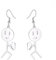 Lustige Doodle Ohrringe für Frauen Edelstahl Chic Nette Smiley Mittelfinger Basketball Bösewicht Dangle Drop Ohrringe ewelry Freundschaft Geschenk (Silber 3)