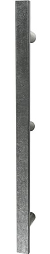 HALCÖ 0119.188.00.0.01.1800 Stoßgriff flach-L=1800mm, LA=1630, verzinkt schwarz passiviert,