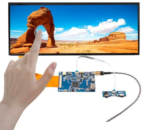 VSDISPLAY 12,3 Zoll 1920 x 720 IPS Wide LCD Touchscreen und USB C LVDs Controller Board 70pin