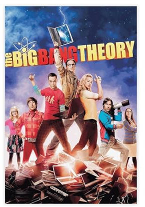 Classic Comedy Style The Big Bang Theory TV Show Poster (16) Canvas Poster Bedroom Decor Sports Landscape Office Room Decor Gift Unframe-style 24x36inch(60x90cm)