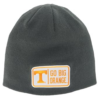 Zephyr Unisex-Erwachsene NCAA Officially Licensed Edge Patch Defer Charcoal Beanie-Mütze, GRAU, Einheitsgröße