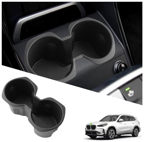 Ruiya pour BMW X1 iX1 U11 2022 2023 2024 Central Porte-gobelet, Organisateur d'Accoudoirs pour Console Centrale Console Accoudoirs Compartiment Conteneur Accessoires BMW X1