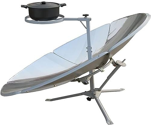 ZYLDDS Cuiseur Solaire À Concentration,CuisinièRe Solaire Classique 1800w,Cuisinière Solaire Concentrée, Cuisinière Solaire Pliable De 59 Pouces