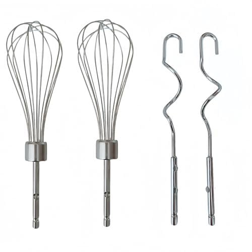 Hand Mixer Beaters Blender Replacement Whisk Hand Mixer Dough Hooks for KitchenAid, Electric Whisk Parts Part Replacement Accessories,4 Pack