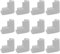 EORPAVU Ecken- & Kantenschutz, 12 Stück TV-Fotorahmen-Eckenschutz Kantenschutz Rahmenschutz Verpackung Fotorahmen-Eckenschutz (grau)