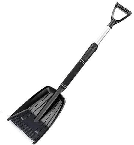 Pala quitanieves Pala De Nieve Portátil Pala Eliminación Nieve Gruesa Extraíble Pala Manual Antideslizante Y Anticongelante Herramienta Eliminación Nieve Pala de Nieve