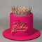 Happy Queen Cake Topper,Acrylic Happy Birthday Cake Decoration for Women Girls Birthday Queen Cake Topper Wedding Birthday Engagement Bridal Shower