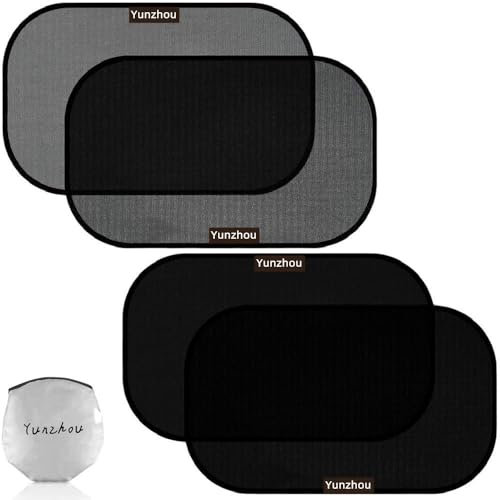 WYHSFSS Auto Seitenfenster Vorhang, für FIAT Ducato Antiscivolo 2022-2024 Auto Sichtschutz Sonnenschutz,Black-4 Black54*36