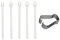 Lot de 5 pointes de stylet de rechange pour Samsung Galaxy Tab S6 Lite/S6/S7/S7+/Note10/Note20//Note 5G/Note10+/Note10+ 5G/Note 20 Ultra Tips avec pince à épiler (blanc)