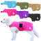 MS-Trachten Hundemantel Softshell Wasserfest Winddicht Hundemantel mit Leinenportal und Klettverschluss (Hellblau, XL)