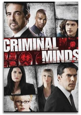 HDFECMK Poster Criminal Minds 2005 (6), Vintage-Wandkunst, Leinwand, ästhetische Poster, Musik und Filme, Dekor, Gemälde für Wohnzimmer, Schlafzimmer, 30 x 45 cm, ungerahmter Stil