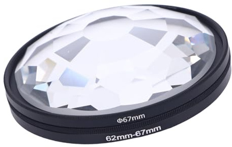Yanmis 67 Mm Kaleidoskop Prism Spezialeffektfilter, Multischichtbeschichtete Optische Glaslinsenkompatibilität mit 62 Mm Bis 67 Mm Kamera -Objektiven Transformative Visuals