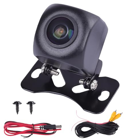 Rückfahrkamera AHD1080P Rückfahrkamera Auto, 170°Weitwinkel Nachrüsten mit Nachtsicht & IP69K Wasserdichtigkeit, Universal Mit Kabel für Wohnmobil, SUV, Pickup & Van