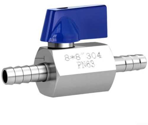 Doppel-Pagoden-Mini-Kugelhahn mit hydraulischer Steuerung, aus 304 Edelstahl zur Leckvermeidung und Haltbarkeit unter hohem Druck und Temperatur (8 mm)