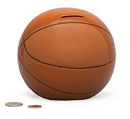 Ceramic Basketball Money Bank