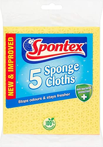 Spontex 20320005 Sponge Cloth X5