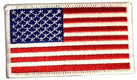 Catch the Patch USA Army Flagge Fahne - (Größe: 8,2 x 5,0 cm) Aufnäher, Bügelbilder, Aufbügler, Applikationen, Patches, Sticker zum Aufbügeln oder Aufnähen – für Kleidung, Taschen, Jacken
