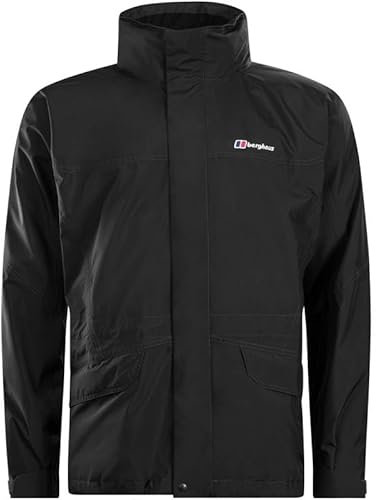 Berghaus Cornice Jacket Interactive Giacca Impermeabile, Uomo, Black, XXL