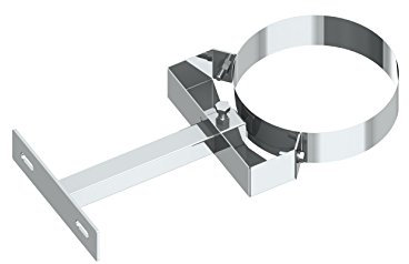 Wandabstandshalter verstellbar 150-250mm für doppelwandige Schornsteine DW mit 200mm Außendurchmesser, aus Edelstahl