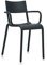 Kartell Generic A Armlehnstuhl, Plastik, Schwarz, 79 x 52.5 x 52 cm