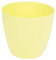 Pot de fleurs plastique rond, jaune, 13 cm