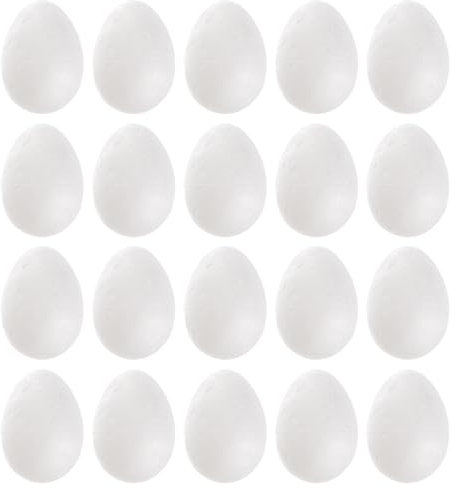 Lot de 50 œufs de Pâques en pour Peindre Couvrir 3,5 cm