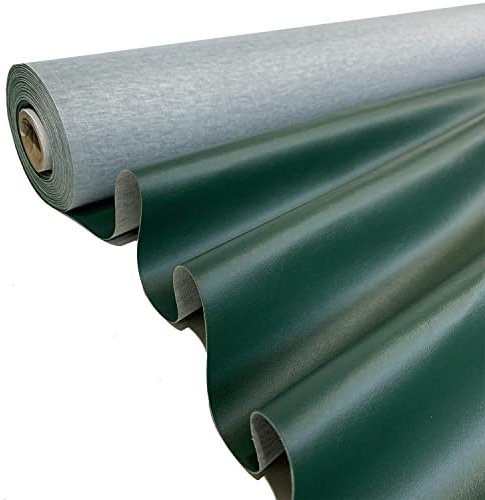 MIAMI TESSUTO IN LEATHERETTE PER IMBOTTITURA ECOPELLE Materiale Auto FR Vinile 137cm (Verde bosco - 1 Metro)