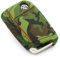 Schlüssel Hülle VB für 3 Tasten Auto Schlüssel Silikon Cover Schlüsselhülle Etui Schutzhülle (Camouflage)