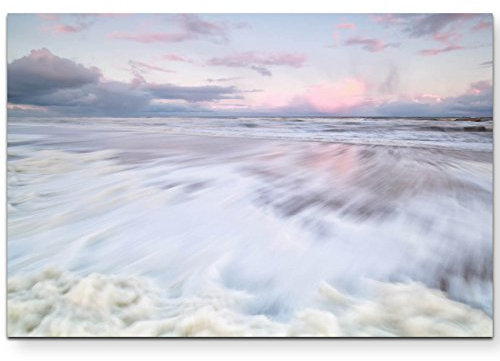 Paul Sinus Art Leinwandbilder | Bilder Leinwand 120x80cm Meer in den Niederlanden