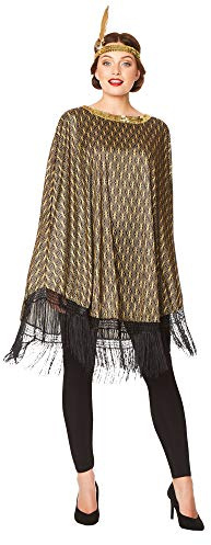 Karnival Costumes 81388 1920er Poncho, Herren, Damen, mehrfarbig