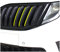 Finest Folia 30 teiliges Aufkleber Set für Front Kühlergrill Sticker für Gitter Nierenaufkleber Zierstreifen Folie selbstklebend Kfz Zubehör (K005 Neon Gelb)