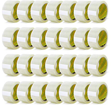 3M Scotch Lot de 36 rouleaux de ruban adhésif d'emballage 305 PP, déroulement silencieux, ruban adhésif d'emballage de qualité 3M, 66 m x 50 mm, transparent