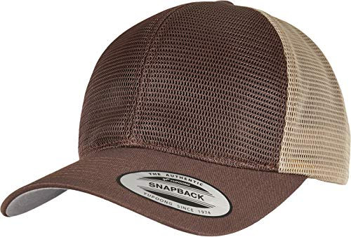 Flexfit YP Classics 360 OMNIMESH Cap 2-Tone,Brown/Khaki one Size