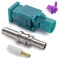 FAKRA Stecker Male Antennenstecker RG174 Crimp Löt Reparatur Set Z Codierung