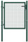 sazoley Metall Zauntor Gartentor Hoftor 100 x 125 cm (B x H) Einzeltor Einfahrtstor Zaunfelder, Grün
