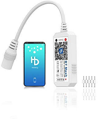Arote RGBW Smart Bluetooth Controller für LED Streifen/Strip RGBW LED Band/Smart Phone APP Control Smart Controller für IOS und Android 5V-24V 16 Millionen Farben, Sound Aktiviert