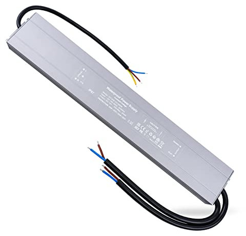 REYLAX LED Trafo 12V Wasserdicht 300W 25A LED Treiber Gleichstrom Netzteil IP67 Trafo 230V auf 12V Driver Konstantspannung Transformator Niedervolt Trafo Schaltnetzteil für Außen Led Streifen