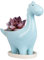 Ulikey Dinosaurier Geformt Blumentopf Keramik, Kaktus Sukkulenten Töpfe Blumentöpfe Pflanze Container Pflanzer Pflanzenbehälter Pflanze Töpfe, Kunst Vase Garten Haus Dekoration