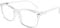 DOOViC Blue Light Blocking Reading Glasses Large Square Transparent Frame Computer Readers Glasses for Men/Women +1.5