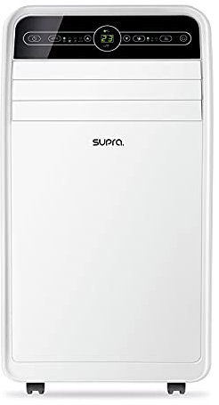 SUPRA BLIZ'R 3500 Climatiseur portable, froid 12 000 BTU/h, chauffage 11500 BTU/h, déshumidification, ventilation, minuterie, télécommande, kit d'installation, blanc