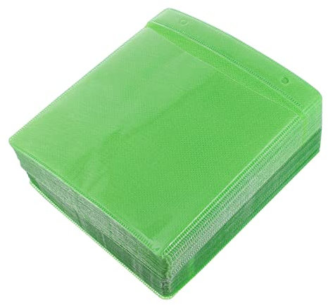Milisten 200pcs CD Bag Plastic Dvd Sleeve Holder for Car Storage Organiser CD Sleeves Random Color