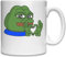 Pepe The Frog Hand Heart Meme Art Weiße Keramiktasse Weiß One Size